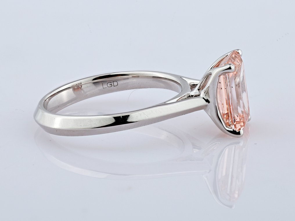 戒指 - 14K包金 白金 -  2.63ct. tw. 粉红色 钻石 (彩色实验室培育钻石) #3.2