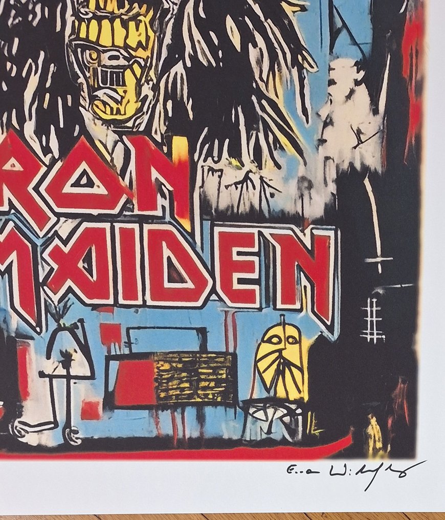 Iron Maiden Eddie - Tribute series - Icons Reimagined Jean-Michel Basquiat - by Emma Wildfang - édition limitée - 2025 #2.1