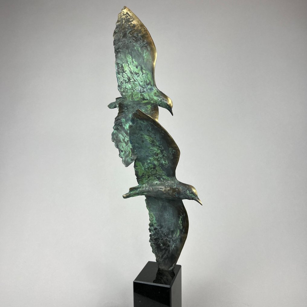 J. Zak (XX-XXI) - 2 BIRDS- Large, bronze. #2.1