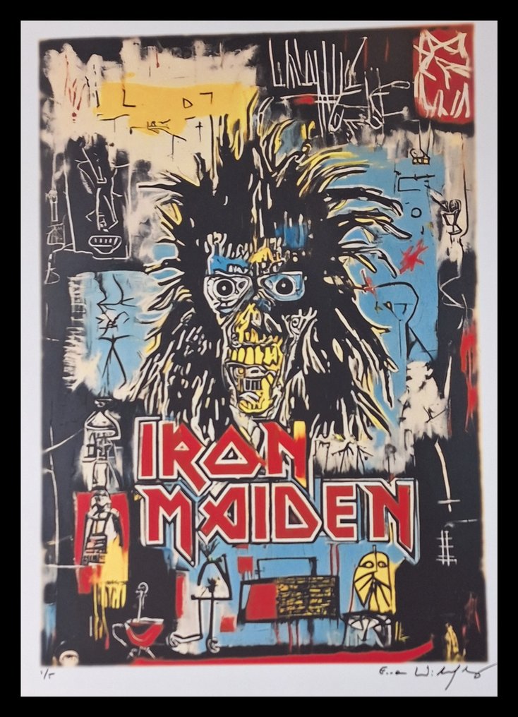 Iron Maiden Eddie - Tribute series - Icons Reimagined Jean-Michel Basquiat - by Emma Wildfang - édition limitée - 2025 #1.0