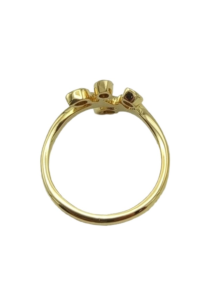 戒指 - 18 克拉 黃金 - 0.02ct. tw. 鉆石 (天然) #4.3