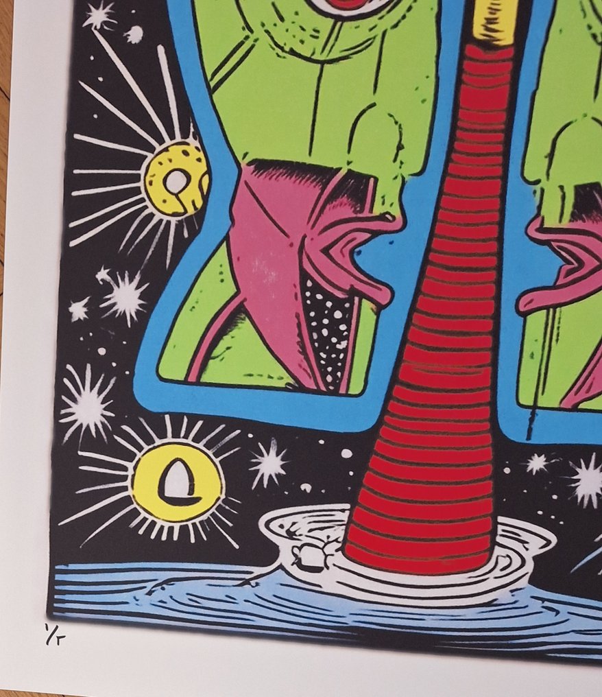 Division Bell - Tribute series - Icons Reimagined Keith Haring - by Emma Wildfang - édition limitée - 2025 #2.1