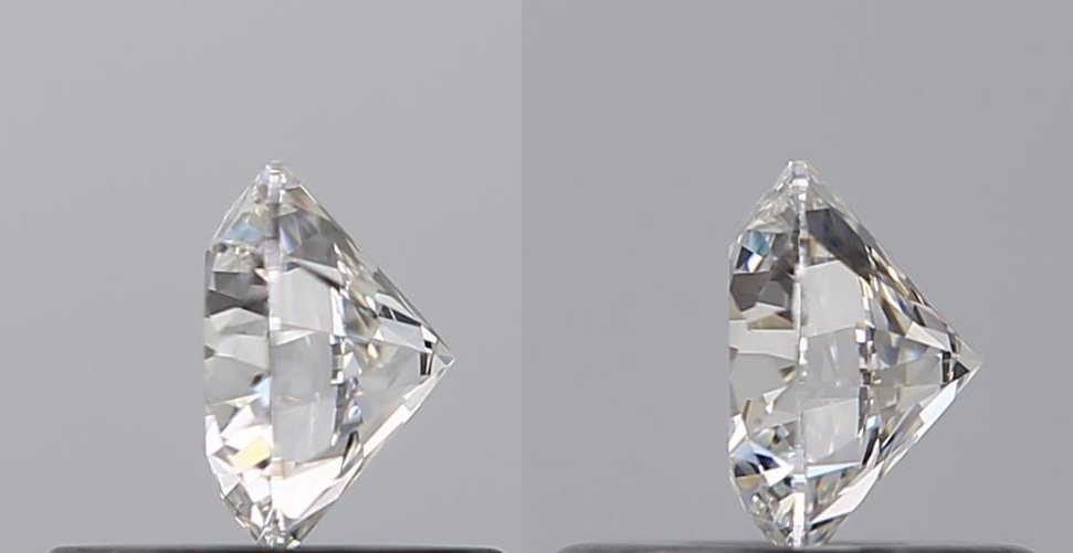 2 pcs 钻石  (天然)  - 0.80 ct - 圆形 - E - VS2 轻微内含二级, VS1 轻微内含一级 - 美国宝石研究院（GIA） #2.1