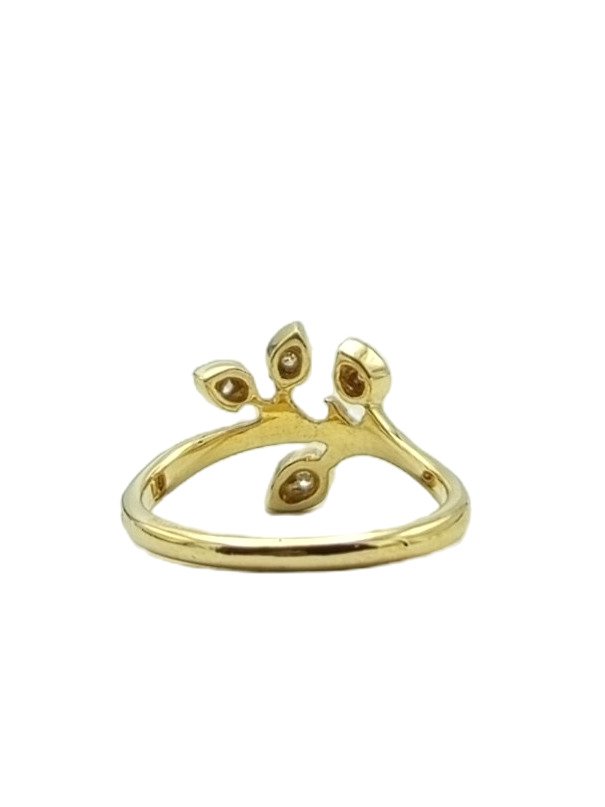 戒指 - 18 克拉 黃金 - 0.02ct. tw. 鉆石 (天然) #3.2