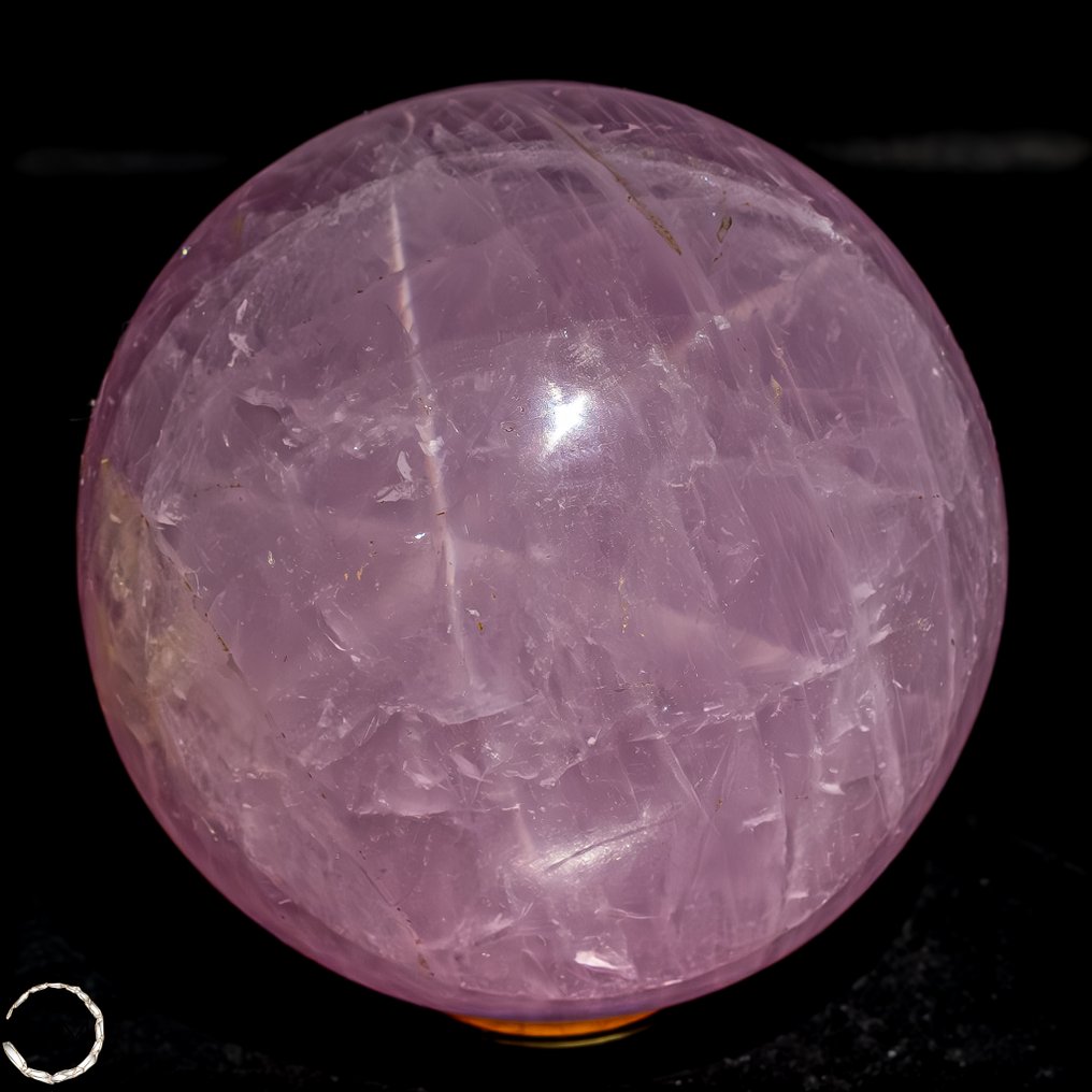 Πολύ σπάνιος φυσικός σφαίρος από αστερισμένο ροζ χαλαζία από τη Βραζιλία – Ένα αριστούργημα της φύσης από εξαιρετική ποιότητα.- 829.81 g #4.3