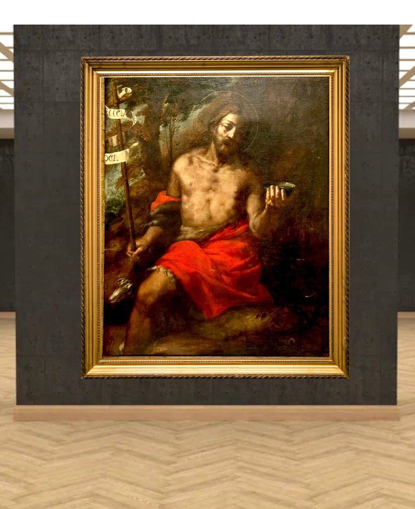 Annibale Carracci (1560-1609), ambito di - San Giovanni Battista - XL format #1.0