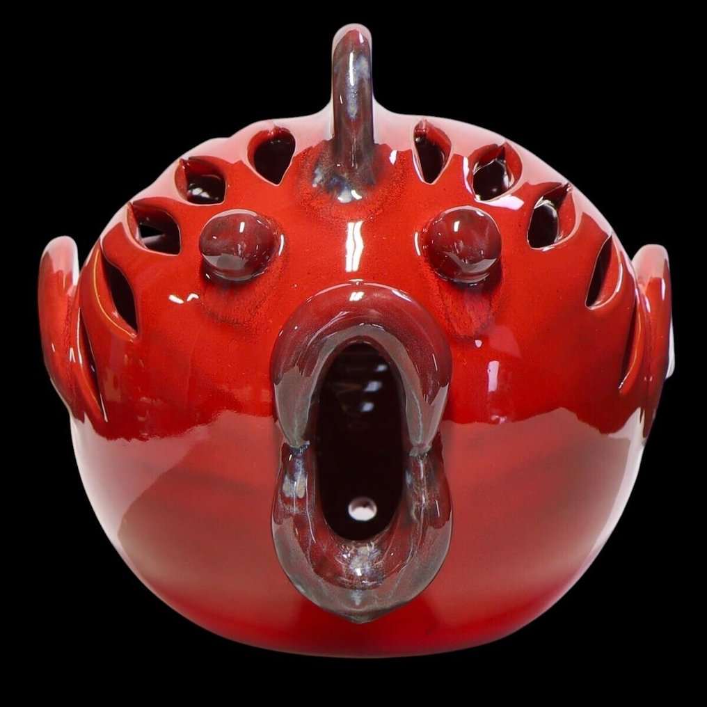 Γλυπτό, Fish Sculpture - 280 mm - Βιετρεζέ κεραμική - Αποκλειστικό και κομψό στοιχείο επίπλωσης - Ιταλικό πιστοποιημένο προϊόν - 2023 #3.2