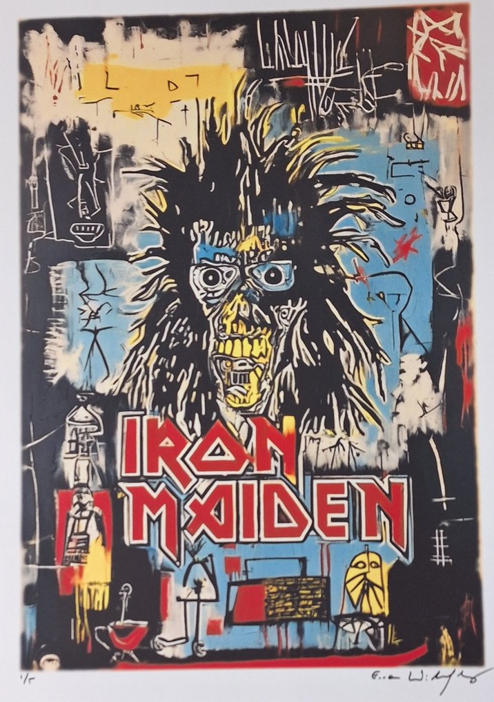 Iron Maiden Eddie - Tribute series - Icons Reimagined Jean-Michel Basquiat - by Emma Wildfang - édition limitée - 2025 #3.2