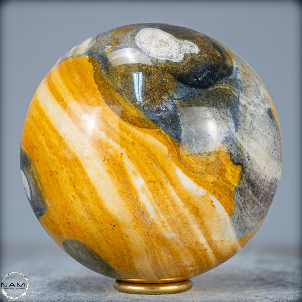 新发现！稀有天然菱铁矿-玉髓 Sphere- 3035.37 g #3.2