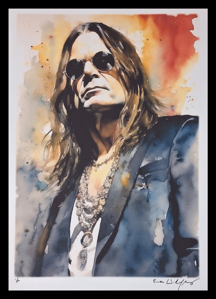 Ozzy Osbourne by Emma Wildfang - Watercolor Edition - Fine Art High-Quality - Limited edition - 2025 #1.0