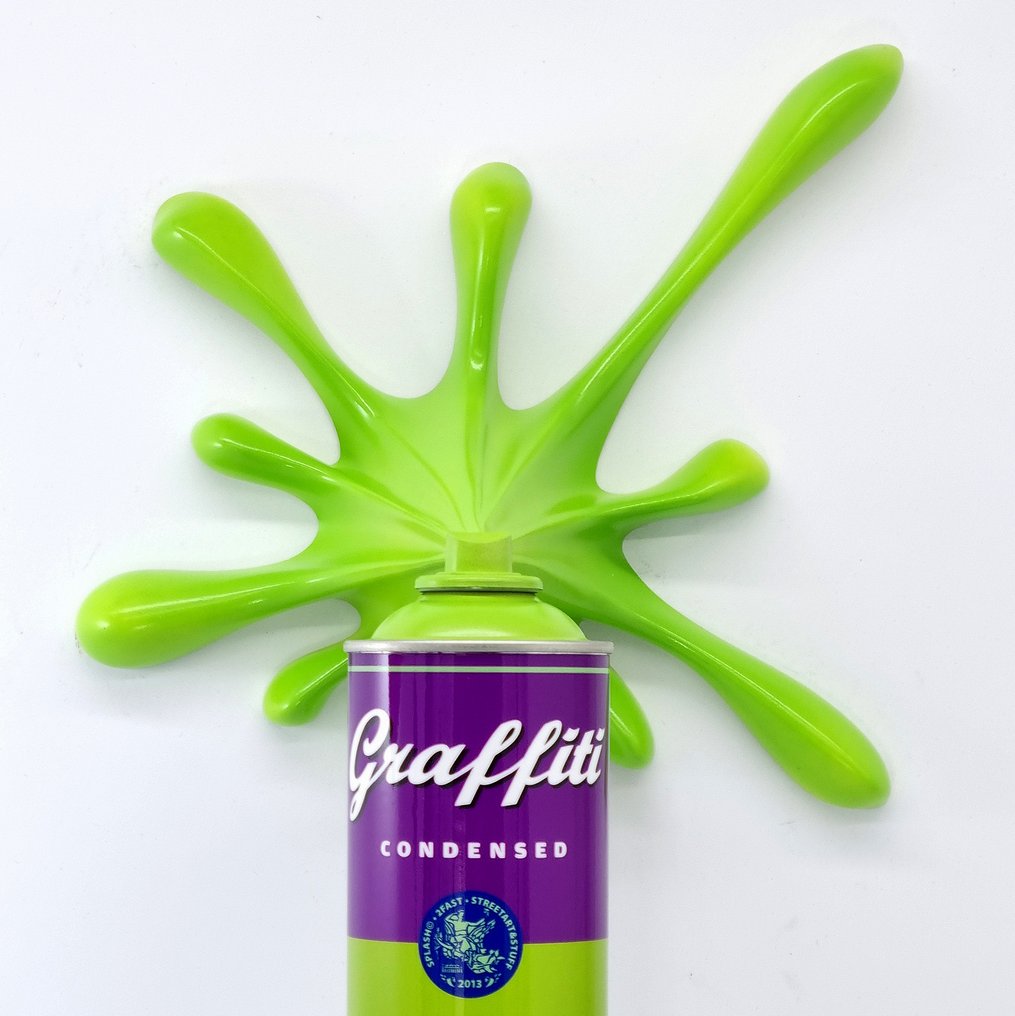 2FAST - Green Graffiti Tomato Soup Splash Sculpture #3.2