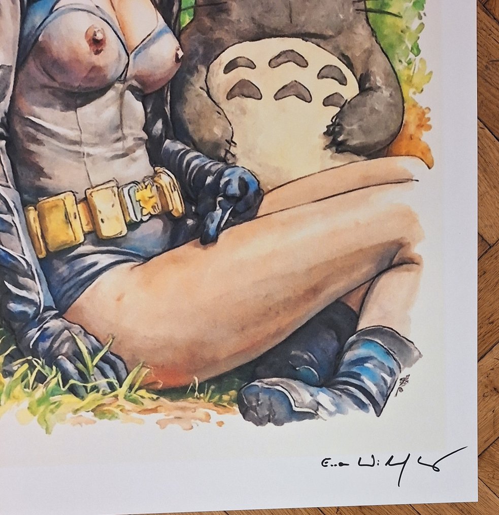 Emma Wildfang - "Totoro and Batgirl" - Vintage edition by Emma Wildfang - Large size #2.1