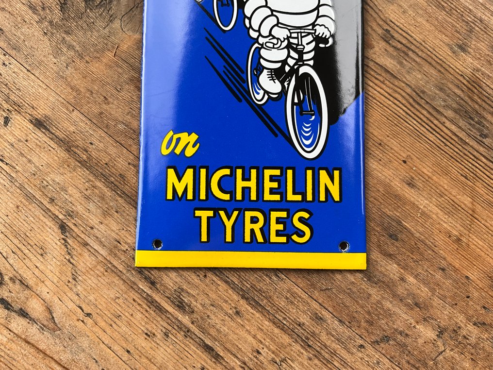 MichelinTyres „Miles and smiles“  Vintage Werbeschilder - Enamel plate - Enamel #1.0