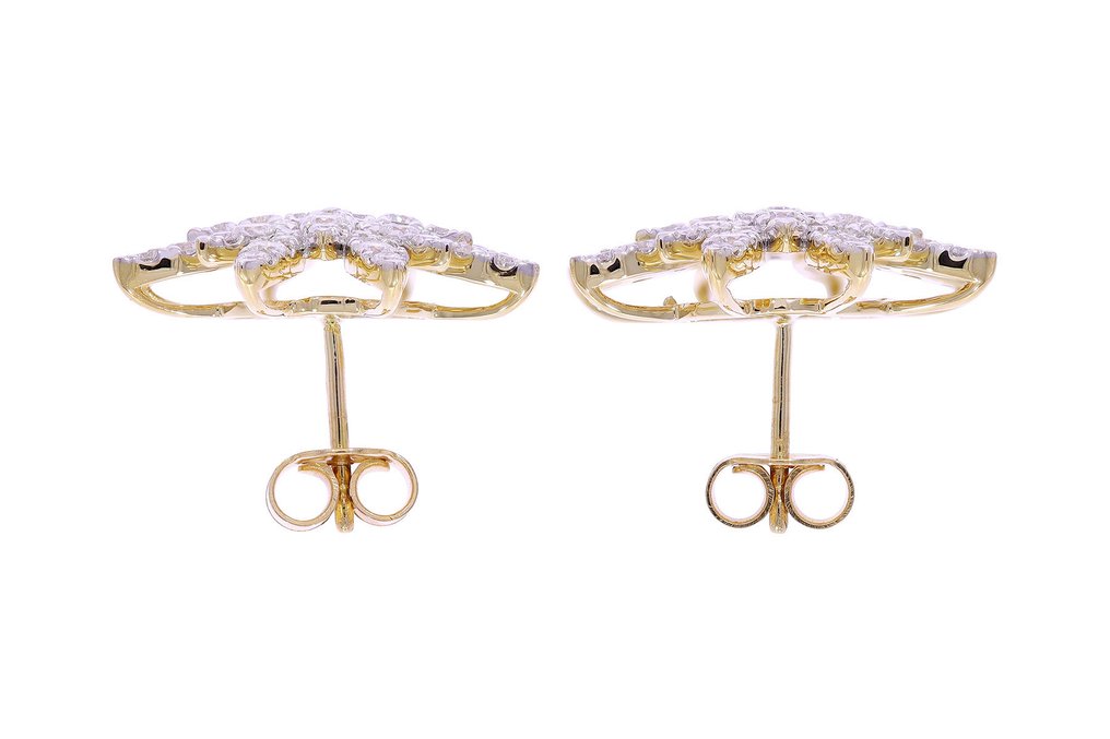 Σκουλαρίκια - 18 καράτια Κίτρινο χρυσό, Επενδυμένο με ρουθήνιο -  2.10ct. tw. - Διαμάντι - Maison d'Anvers #4.3