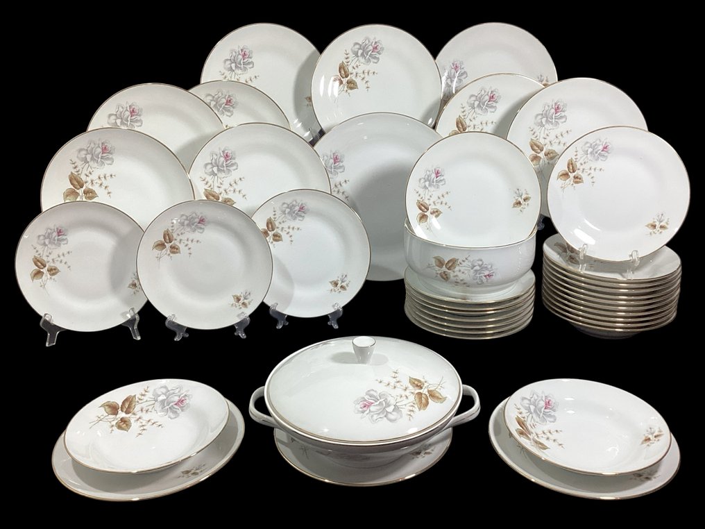 Richard Ginori - Service de table pour 12 (39) - Porcelaine, Or #1.0