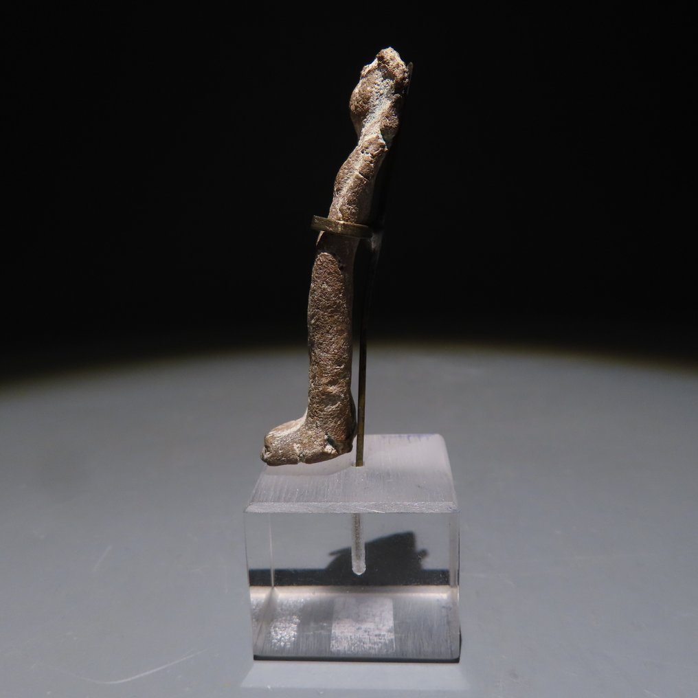 Αρχαία Αιγυπτιακή Faience Ουσέμπτι. Ύστερη Περίοδος 664-332 π.Χ. Ύψος 5,2 εκ. (χωρίς τιμή ασφαλείας) #4.3