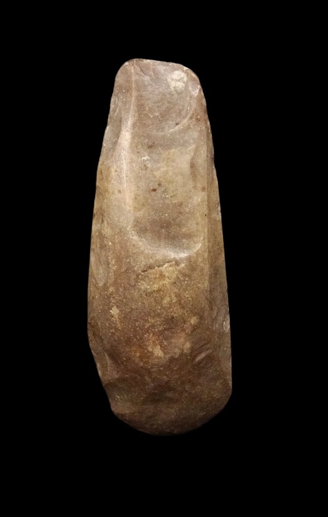 Νεολιθική Μεγάλο τσεκούρι σε πυριτόλιθο, κομμένο και λείανση - Παρισινή λεκάνη - 12,8 εκ.  (χωρίς τιμή ασφαλείας) #4.3