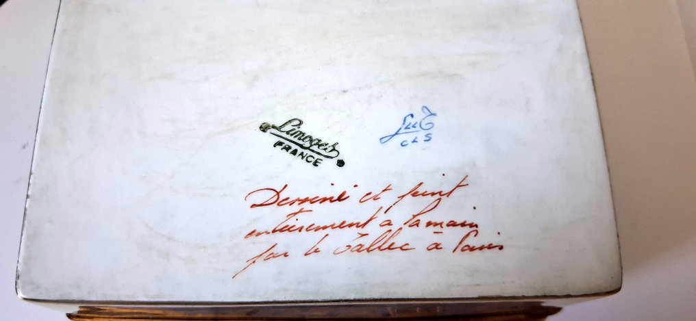 Limoges - Camille Tallec - Κουτί κοσμημάτων - Πορσελάνη - Εξαιρετικό σετ #4.3