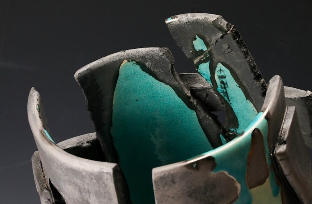 大气的陶瓷灯——具有影子游戏的功能性艺术品 - 陶瓷、釉料、金属 - 日本 - 1900-2000 #2.1