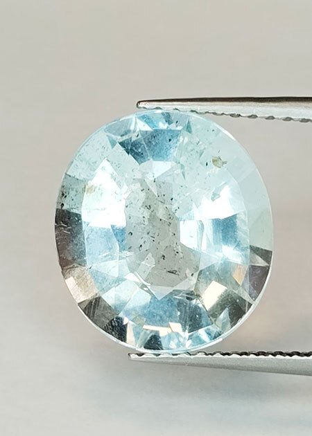 1 pcs  Akvamarin  - 4.78 ct - Antwerp Laboratory for Gemstone Testing (ALGT) #1.0