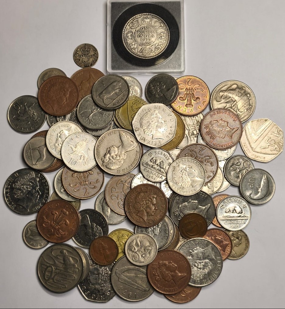 英國, 英屬印度, 加拿大, 澳大利亞, 愛爾蘭. Victoria - Elisabeth II. 1917 / present / Lot of 70+  (沒有保留價) #1.0