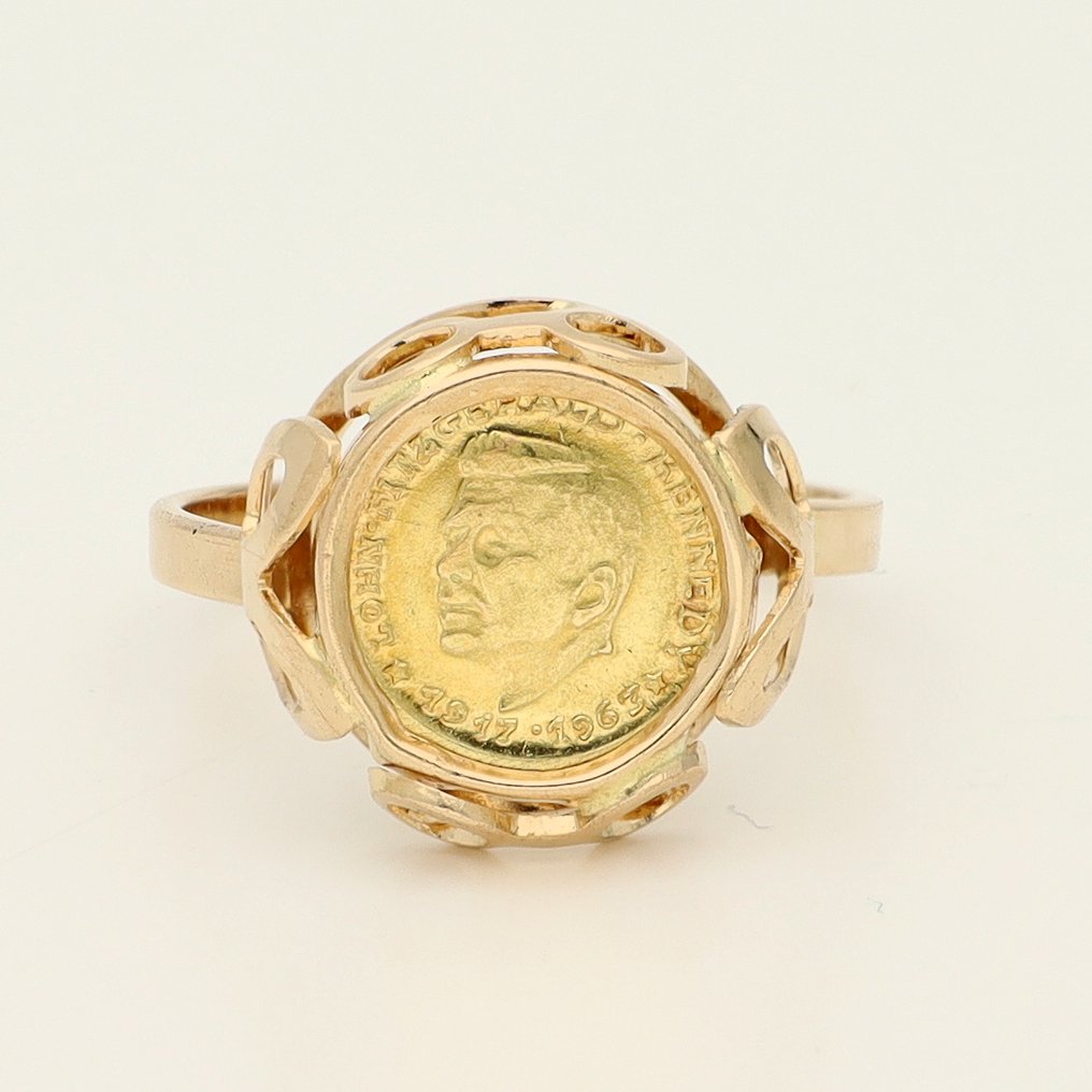 No reserve price - Ring - 18 kt. Yellow gold #1.0