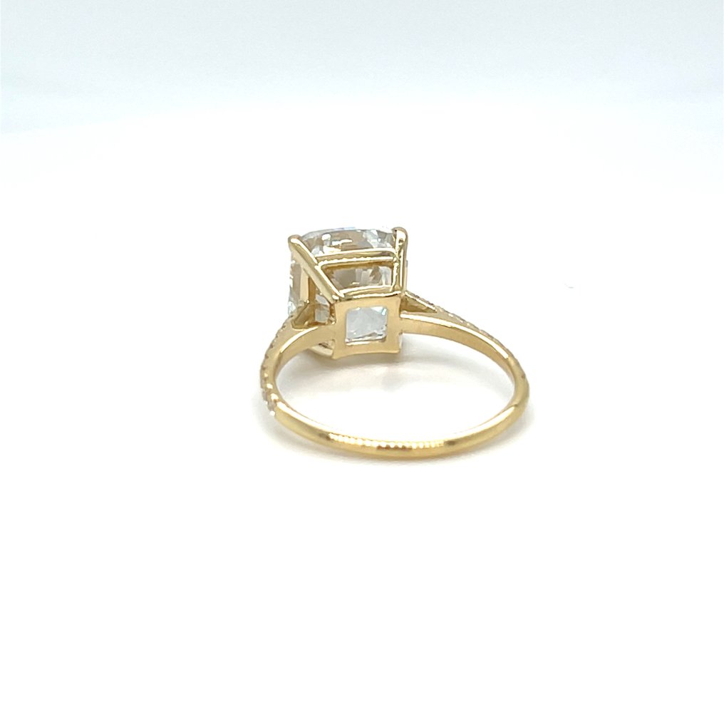 没有保留价 - 戒指 - 14K包金 黄金 -  5.17ct. tw. 钻石 (实验室培育) - 钻石 #2.1