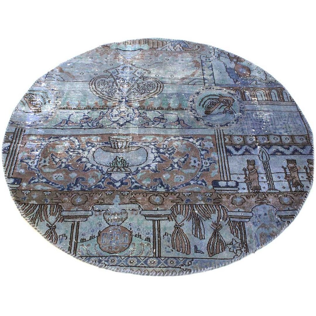 Designer - Modern - 手工编织复古艺术地毯 - 小地毯 - 140 cm - 140 cm #4.3