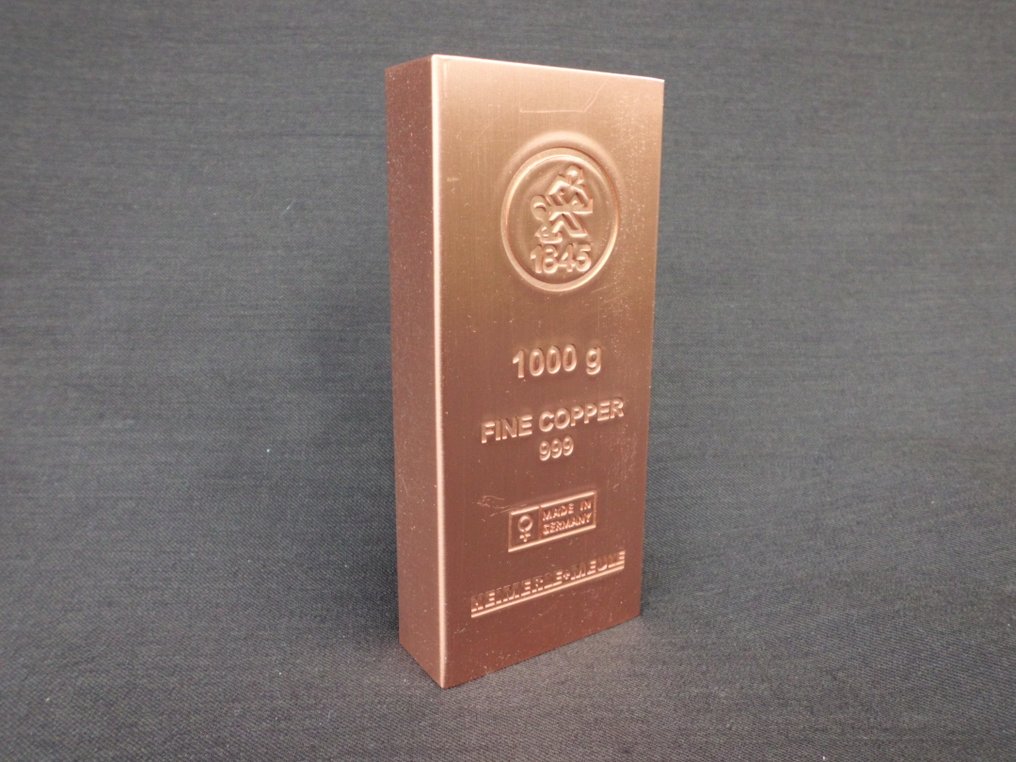 1 chilogrammo di rame - 999 Heimerle & Meule. (Senza Prezzo di Riserva) #4.3