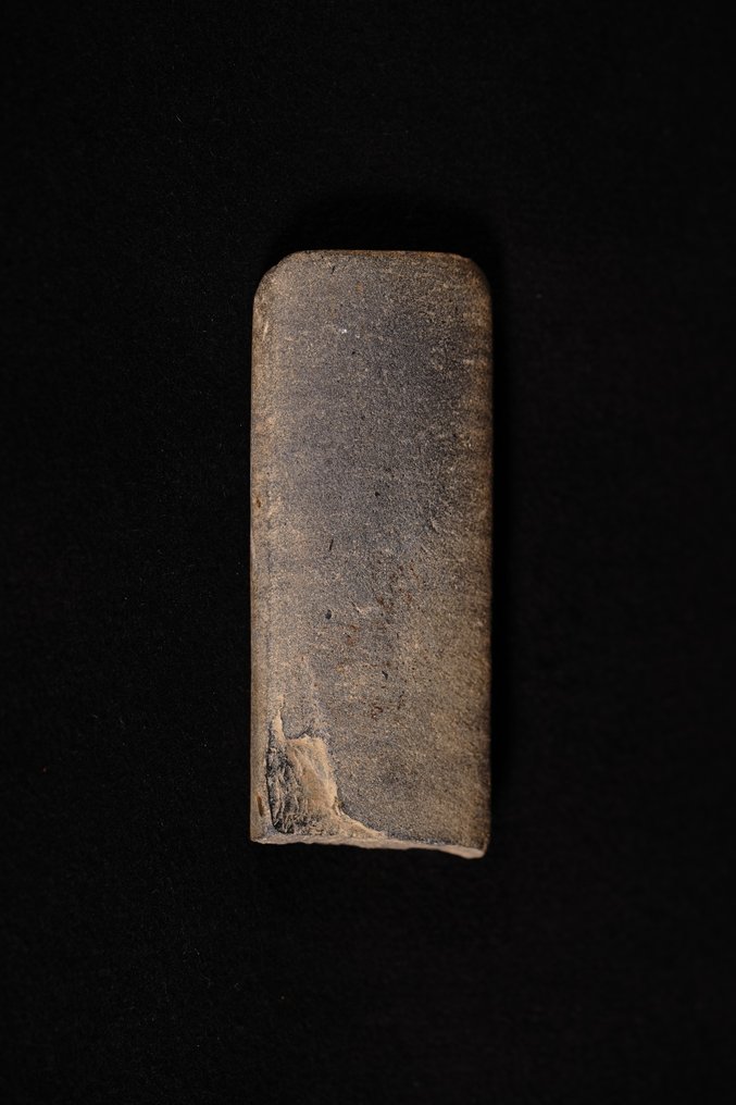 Viking Era Stone sharpening stone for knives, 7,7 x 3,5 cm. Ex-Museum #1.0