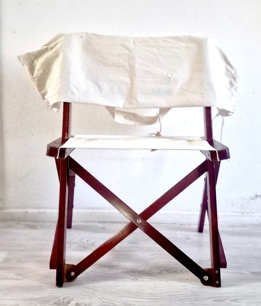 Sedia - Sedia da regista - Mogano #1.0