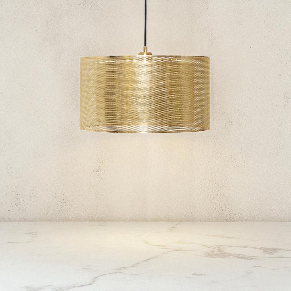 Hübsch Interior - Lotte Knudsen - Κρεμαστό φωτιστικό - Κρεμαστό Edge από μπρούντζο - Μέταλλο - Χωρίς αποζημίωση #1.0