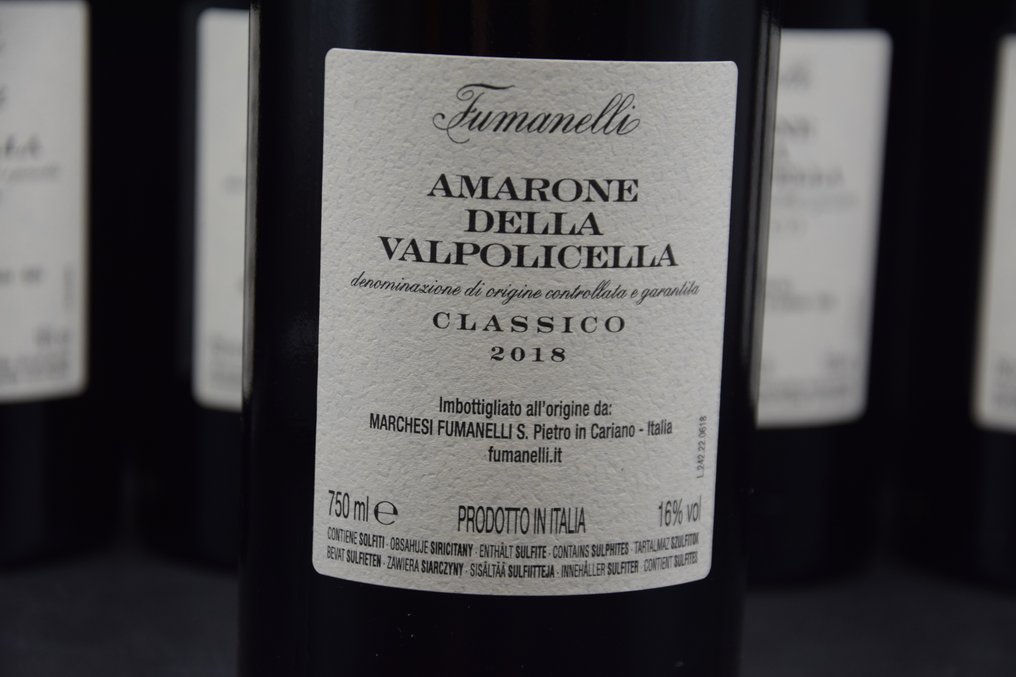 2018 Fumanelli - Amarone della Valpolicella DOCG, Classico - 6 Bottles (0.75L) #4.3