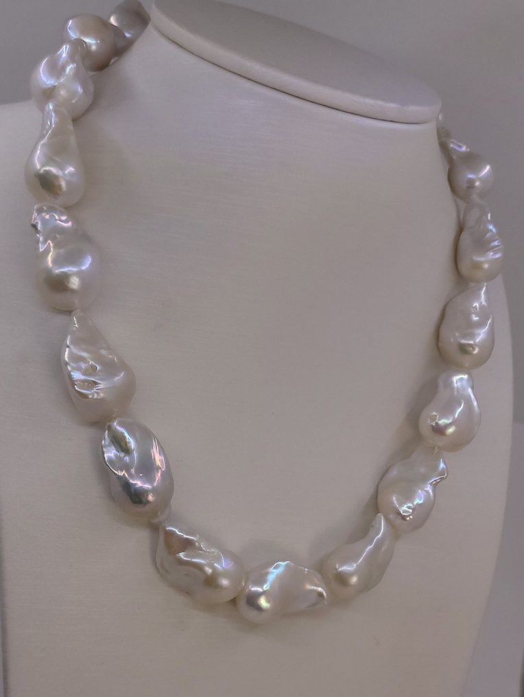 χωρίς τιμή ασφαλείας - Κολιέ Μαργαριτάρια Baroque Edison Freshwater 14x17mm. #2.1