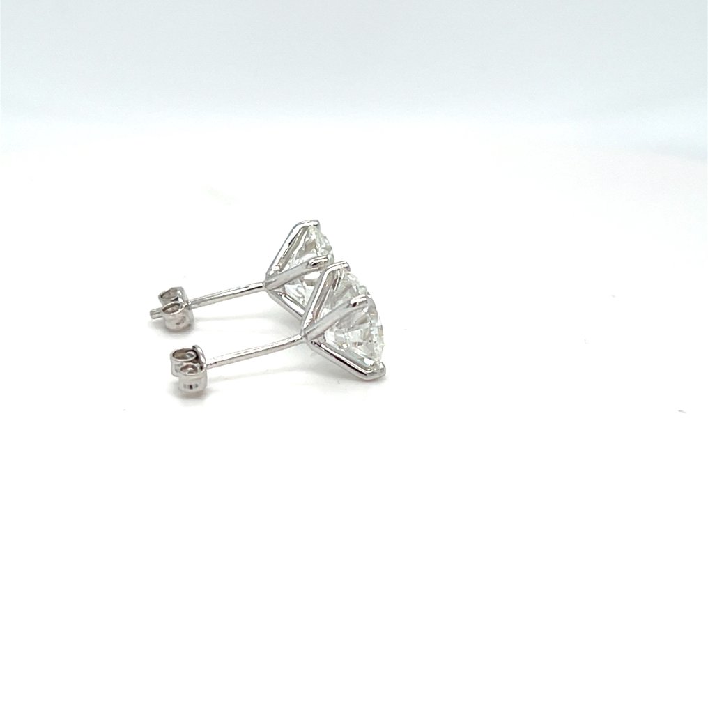 Zonder minimumprijs - Oorbellen - 14 karaat Witgoud -  6.05ct. tw. Diamant (Lab-grown) #4.3