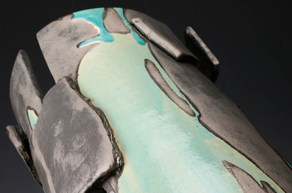 大气的陶瓷灯——具有影子游戏的功能性艺术品 - 陶瓷、釉料、金属 - 日本 - 1900-2000 #4.3