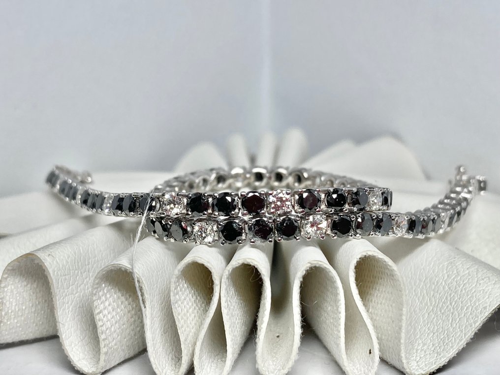 Pala Diamond - 网球手链 - 18K包金 白金 - 4.32ct. tw. 钻石 (天然) - 精彩钻石网球 #2.1