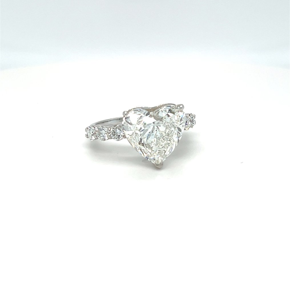 Gyűrű - 14 kt. Fehér arany - 8.00ct. tw. Gyémánt (Laboratóriumban előállított) - Gyémánt #1.0