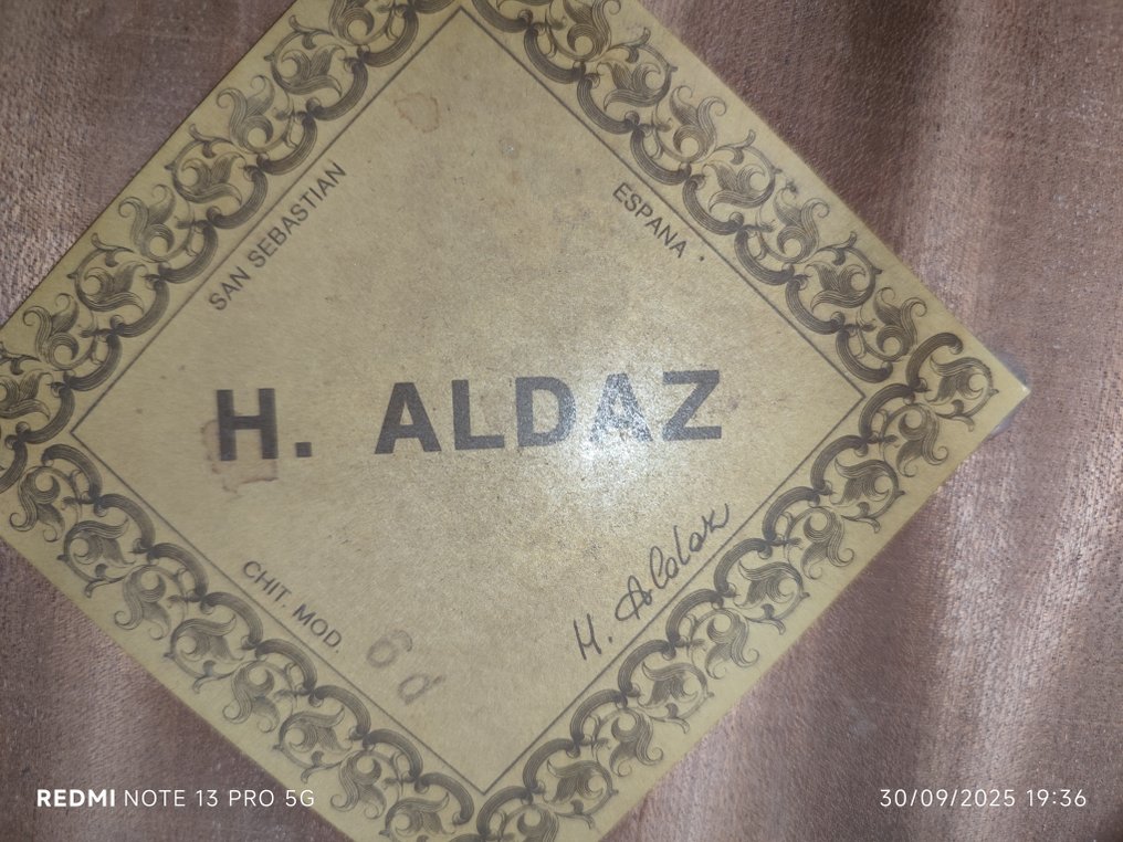 H. ALDAZ - 6D -  - Classical guitar - Spain - 1950 #2.1