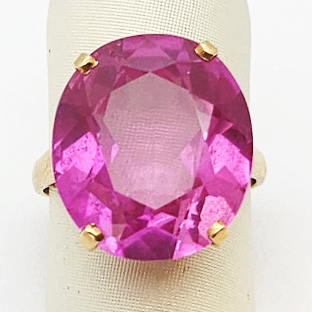Bague - 18 carats Or jaune -  10.00ct. tw. Améthyste #1.0