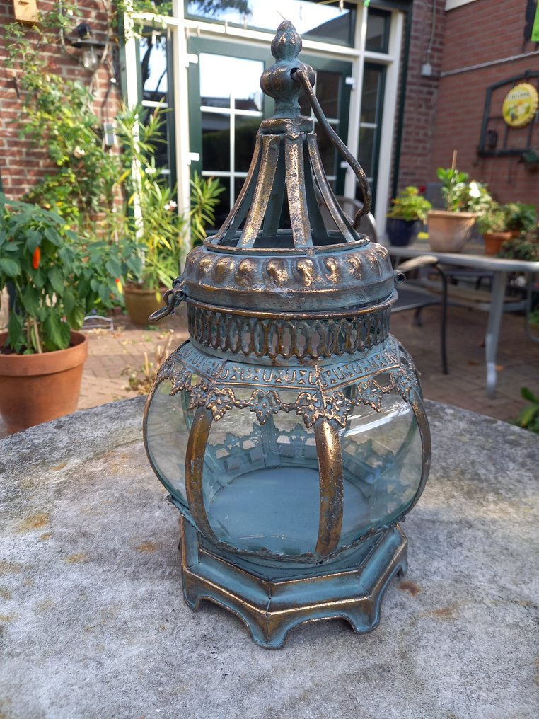 灯笼 - 蜡烛灯笼 - 32 厘米 - 玻璃, 金属 #1.0