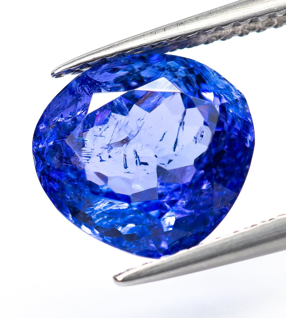 χωρίς τιμή ασφαλείας Τανζανίτης  - 4.32 ct - Bellerophon Gemlab - Μωβ-μπλε #2.1