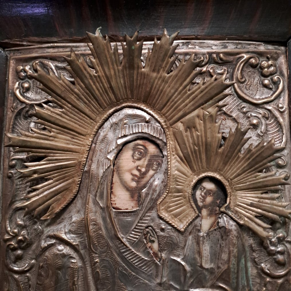 Εικόνα - Μητέρα του Θεού του Σμολένσκ - Ξύλο, Γυαλί, Ορείχαλκος #3.2