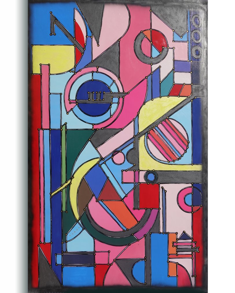 Ksavera - Cubism A1410 - abstract painting on XXL canvas #1.0