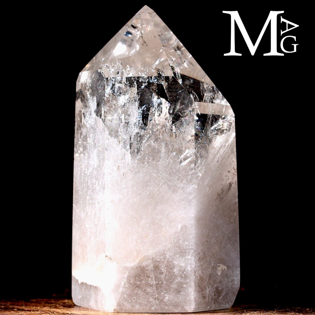 Energetic Quartz Point - Extra Quality - Quartz Obelisk - Altezza: 282 mm - Larghezza: 160 mm- 8787 g #1.0