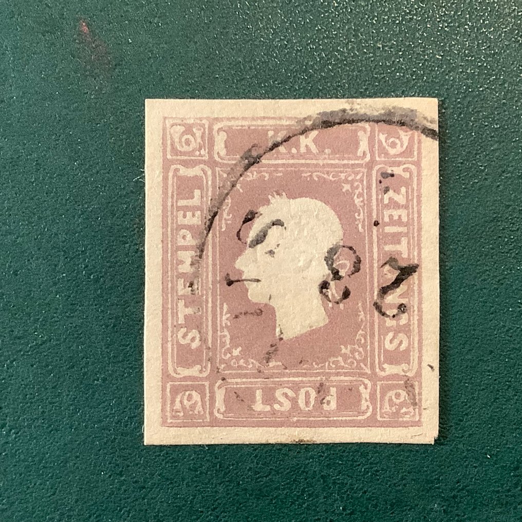 奥地利 1858 - KK邮票，带有宽边 - Michel 17 #3.2