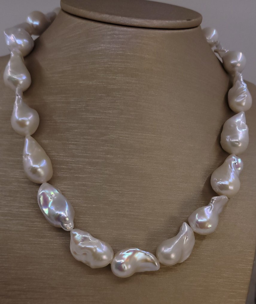 χωρίς τιμή ασφαλείας - Κολιέ Μαργαριτάρια Baroque Edison Freshwater 14x17mm. #3.2