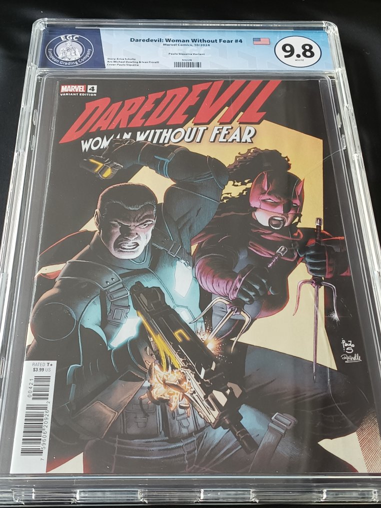 Daredevil: Woman Without Fear (Vol. 2) #1 Joshua 'Sway' Swaby Variant + #2 + #3 + #4 Paulo Siqueira Variant - EGC 9.9 + 9.8 + 9.8 + 9.8 - 4 Graded comic - 第一版 - 2024 #4.3