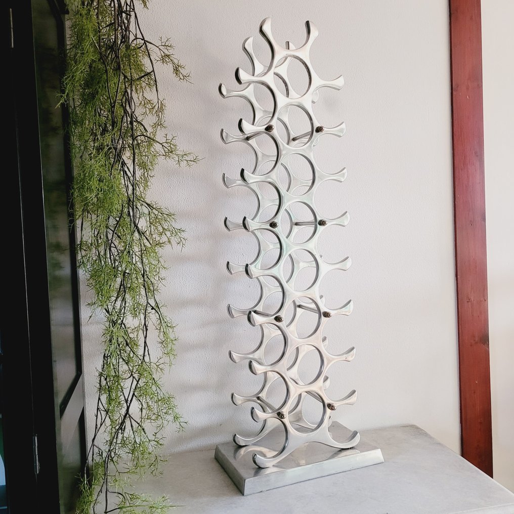 Michael Noll, Design Wijnrek - Botellero - 27 botellas - Aluminio pulido #2.1