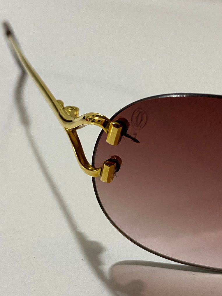 Cartier - C Decor Rimless - 太阳镜 #4.3